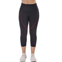 Calça Corsário em Poliamida e Elastano com Detalhe Elite