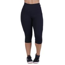 Calça Corsário Feminina Bolso Suplex Poliamida Alta Compressão