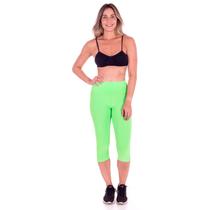 Calça Corsário Neon Multicor Lisa