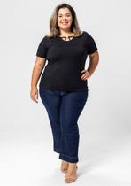 Calça Corsário Pau a Pique Básica Jeans Escuro