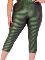 Calça Corsario Poliamida 3D Plus Size Cós Alto Conforto e Resistencia no Dia a Dia