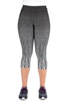 Calça Corsário Wolfox Estampado Degrade Cintura Alta Tecido Jacquard Pronta Entrega