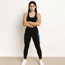 Calça Cós Alto Fitness Legging Leg Treino Casual Bolso Celular 147