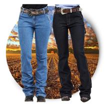 Calça Country Carpinteira Feminina Docks Flare Ref. 0202408-025 - Escolha a cor Calça Country Carpinteira Feminina Docks Flare Ref. 0202408-025 - Escolha a cor