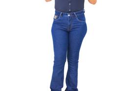 Calça country feminina flare jeans azul