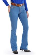 Calça Country Feminina Jeans Flare Full Strass - Rodeo Farm Calça Country Feminina Jeans Flare Full Strass - Rodeo Farm