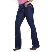 Calça Country Feminina Jeans Flare Premium Destroyed - Rodeo Farm Calça Country Feminina Jeans Flare Premium Destroyed - Rodeo Farm