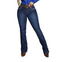Calça Country Feminina Jeans Flare Premium PLUS SIZE Destroyed - Rodeo Farm