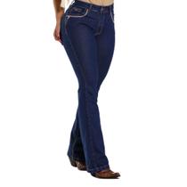 Calça Country Feminina Jeans Flare Premium PLUS SIZE Destroyed - Rodeo Farm