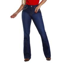 Calça Country Feminina Jeans Flare Premium Sky Claro Bordado na Lateral do Bolso Frente - Rodeo Farm Calça Country Feminina Jeans Flare Premium Sky Claro Bordado na Lateral do Bolso Frente - Rodeo Farm