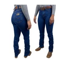 Calça Country Feminina Radade Lycra Azul Tall Ref: 001589 Calça Country Feminina Radade Lycra Azul Tall Ref: 001589