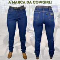 Calça Country Feminina Tradicional Terra de Rodeio Stone Boiadeira Cowgirl