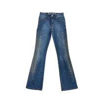 Calça Country Feminina West Dust Jeans Bootcut Yuma Com brilho Calça Country Feminina West Dust Jeans Bootcut Yuma Com brilho