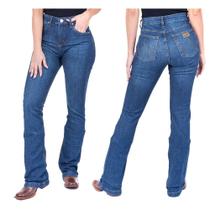 Calça Country Jeans Flare Feminina Original Wrangler Western Ref:19MX2DN60UN