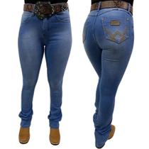 Calça Country Jeans Wrangler Feminina Azul - Ref. 09MWZDW32