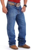 Calça Country Masculina Jeans Balão Bordado Ocre - Rodeo Farm