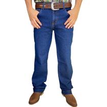 Calça Country Masculina Tradicional Reta Jeans C/ Lycra Agro - Pura Raça