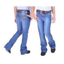 Calça Country Wrangler Infantil Feminina Azul Ref:20MWGSBUN08 Calça Country Wrangler Infantil Feminina Azul Ref:20MWGSBUN08