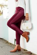 Calça couro moletinho LUNA - Calça com detalhe em material ecológico, toda em moletinho Calça couro moletinho LUNA - Calça com detalhe em material ecológico, toda em moletinho