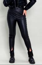 Calça couro preta M