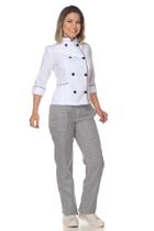 Calça cozinheira chef de cozinha xadrez pied poule - Demorgan Uniformes