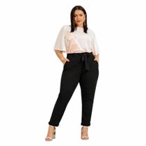 Calça Crepe Alfaiataria Dua Lipa Plus Size