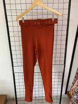 Calça Crepe Feminina Com Cinto Calça Crepe Feminina Com Cinto