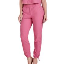 Calça cris jeans 3731, jogging linho, rosa barbie