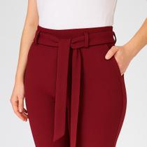 Calça Crochard femenina tecido crepe estilo alfaiataria