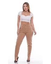 Calça Cropped Cintura Alta Fact Jeans L028