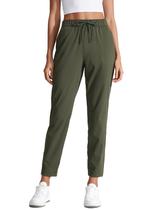 Calça CRZ YOGA 27" com Elasticidade 4-Way, Tornozelo, Verde Oliva, Tamanho L Calça CRZ YOGA 27" com Elasticidade 4-Way, Tornozelo, Verde Oliva, Tamanho L