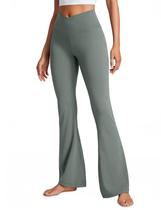Calça CRZ YOGA Butterluxe Cintura Alta V-Cross Flare G 79 cm