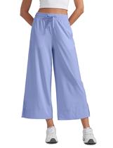 Calça CRZ YOGA Cropped Wide Leg 64 cm Periwinkle M
