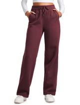 Calça CRZ YOGA Feminina Moletom Forrada com Fleece 76 cm Vermelho Escuro Calça CRZ YOGA Feminina Moletom Forrada com Fleece 76 cm Vermelho Escuro