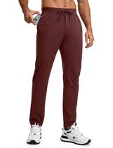 Calça CRZ YOGA Jogger Stretch com Zíper e Bolso Vermelho Escuro XXL 30"