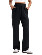 Calça CRZ YOGA SoftAura Modelo Solto com Entrepernas de 71 cm Preta G Calça CRZ YOGA SoftAura Modelo Solto com Entrepernas de 71 cm Preta G