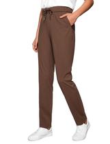 Calça CRZ YOGA Walk City com Elastano 4-Way Stretch Marrom Café 79 cm