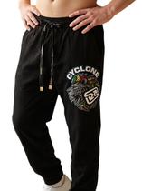 Calça Cyclone Veludo Relax Reggae Lion Cor:PretaTamanho:GG Calça Cyclone Veludo Relax Reggae Lion Cor:PretaTamanho:GG