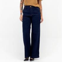 Calça Daksul Wide Leg Jeans Feminina Calça Daksul Wide Leg Jeans Feminina