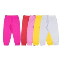Calça de Bebê Culote Mijãozinho Cores Vivas 10 Unidades