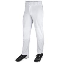 Calça de beisebol CHAMPRO para meninos com fundo aberto, folgada, branca