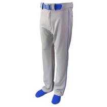 Calça de Beisebol Martin Sports Cinza com Vivo Azul Royal AM Calça de Beisebol Martin Sports Cinza com Vivo Azul Royal AM