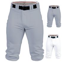 Calça de beisebol Rawlings PRO 150 Knicker cinza para adultos médios Calça de beisebol Rawlings PRO 150 Knicker cinza para adultos médios