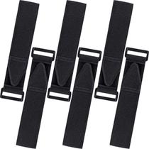 Calça de bicicleta com alças de perna ORUNI ajustáveis pretas (3,8 cm x 35,5 cm)