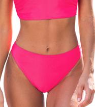 Calça de biquíni CUPSHE, cintura média, roupa de banho feminina com cobertura total