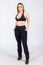 Calça de bolso embutido poliamida Calça de bolso embutido poliamida