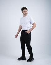 Calça de Brim 1/2 Elástico Plus Size