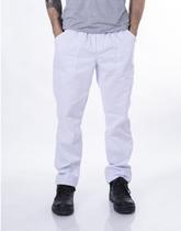 Calça de Brim Elástico Total Branca