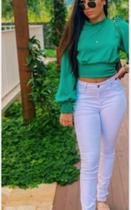 Calça De Brim Feminina Muito Mais Jeans