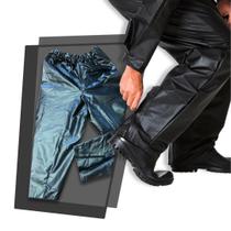 Calça De Chuva Moto Brascamp PVC Impermeável Avulsa Motoboy Motoqueiro Resistente Ajustável Com Zíper Prática Confortável Para Trabalho E Viagem